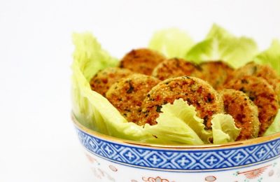 Falafel con harina de garbanzo