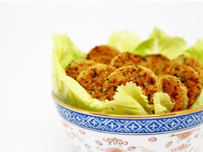 Falafel con harina de garbanzo