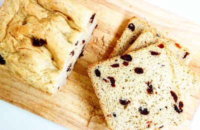 Pan de arándanos y avena en panificadora de Lidl