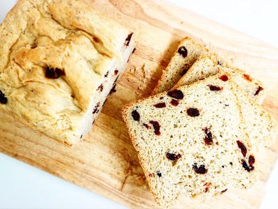 Pan de arándanos y avena en panificadora de Lidl