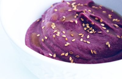 Hummus de zanahoria morada